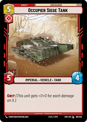 Occupier Siege Tank - FOIL — image 1