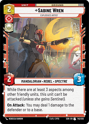 Sabine Wren, Explosives Artist - FOIL — image 1