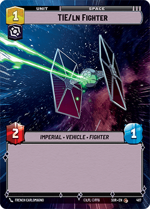 TIE/ln Fighter - HYPERSPACE FOIL — image 1