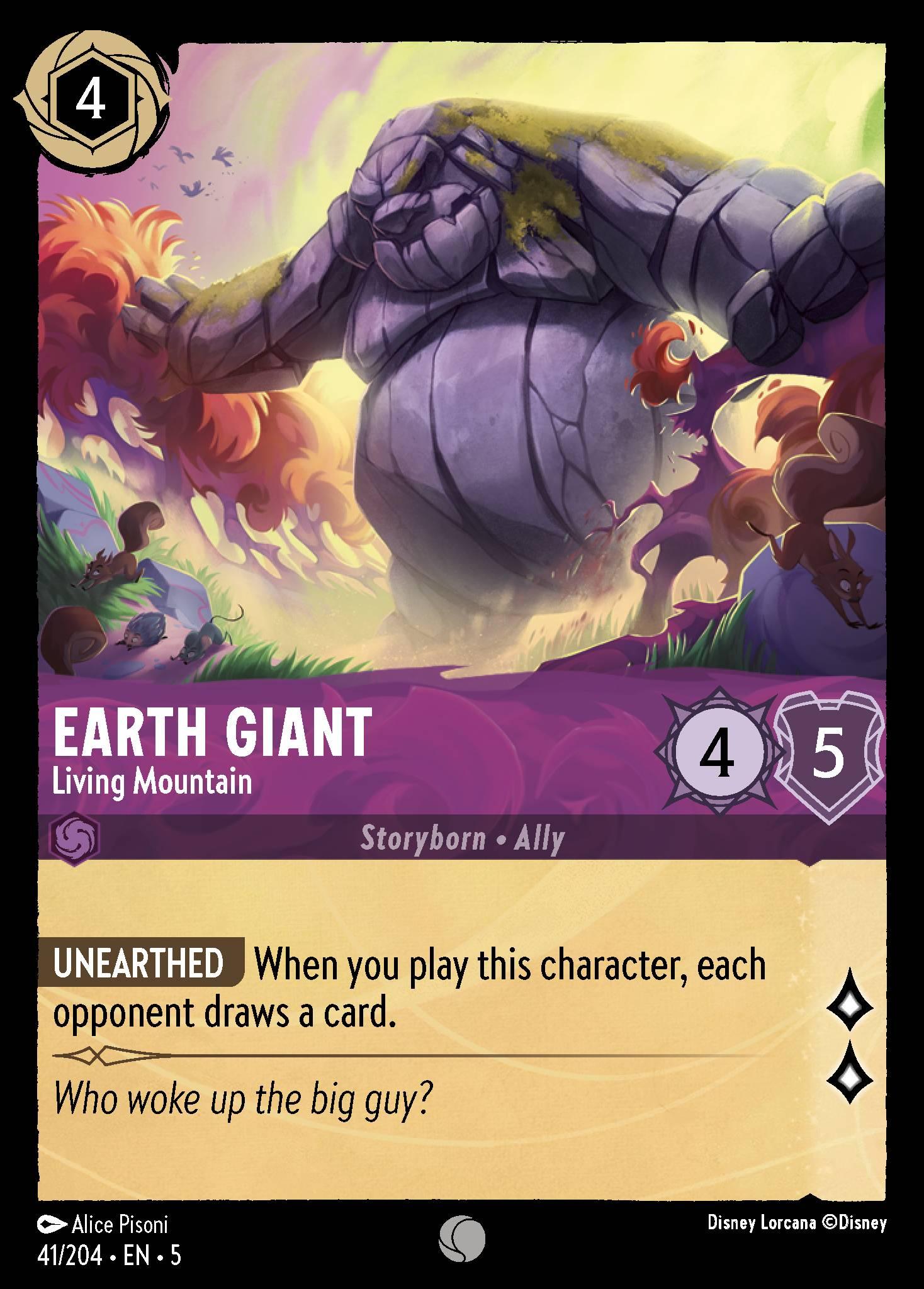 Earth Giant, Living Mountain - FOIL — image 1