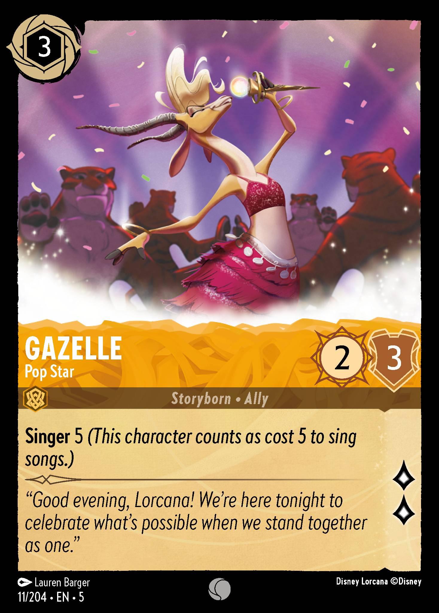Gazelle, Pop Star - FOIL — image 1