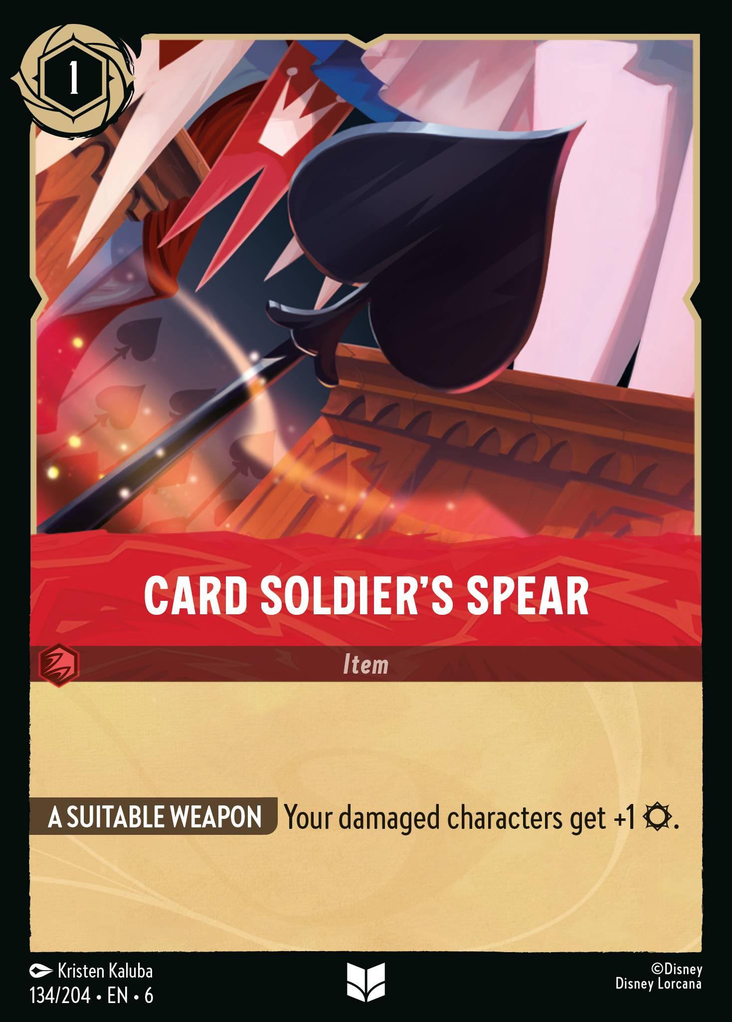 Card Soldier's Spear — image 1