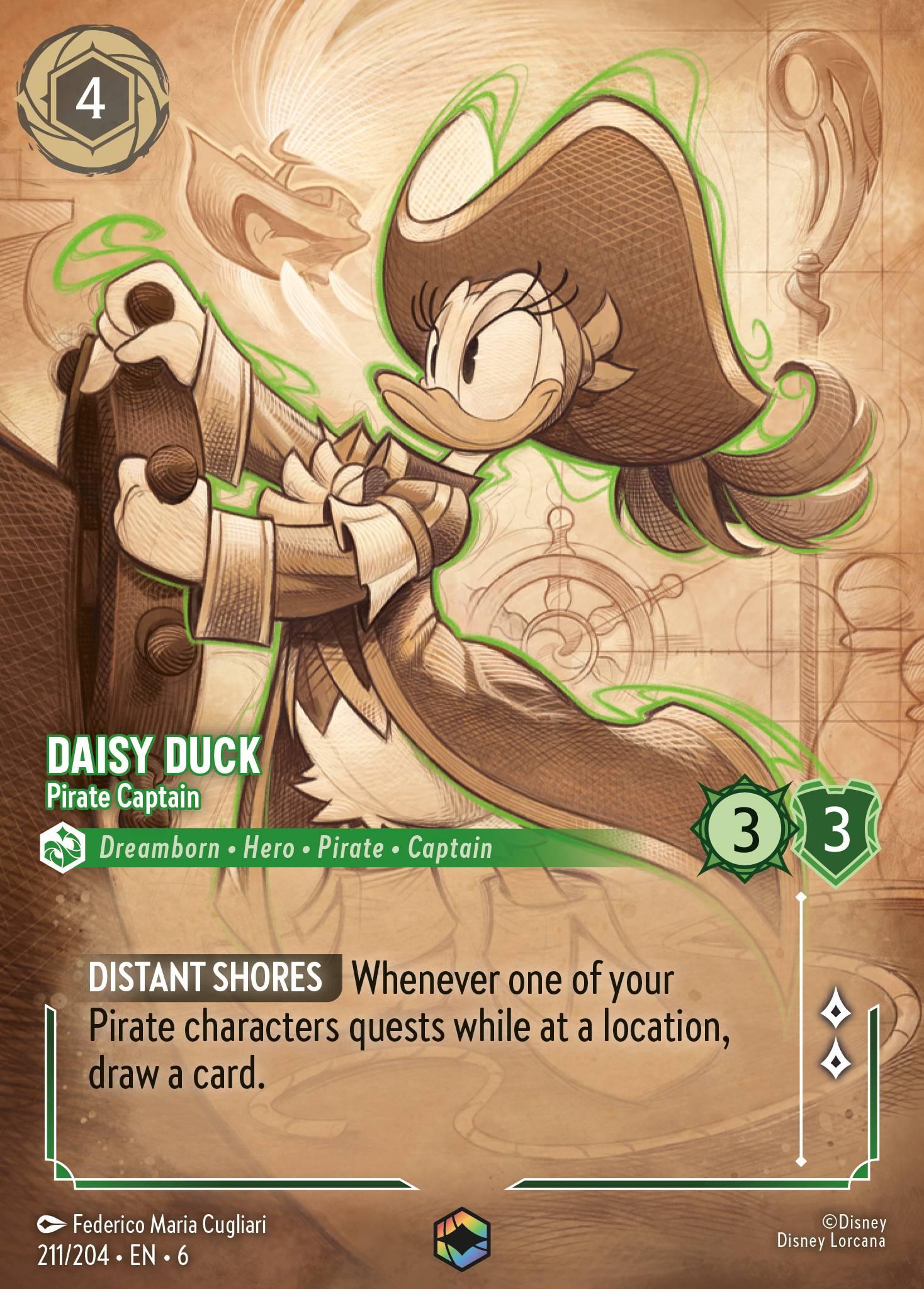 Daisy Duck, Pirate Captain - ENCHANTED — image 1