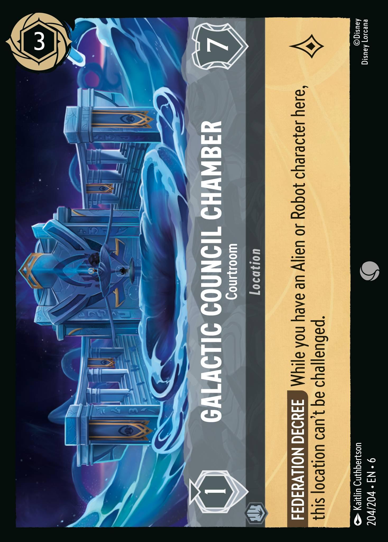 Galactic Council Chamber, Courtroom - FOIL — image 1