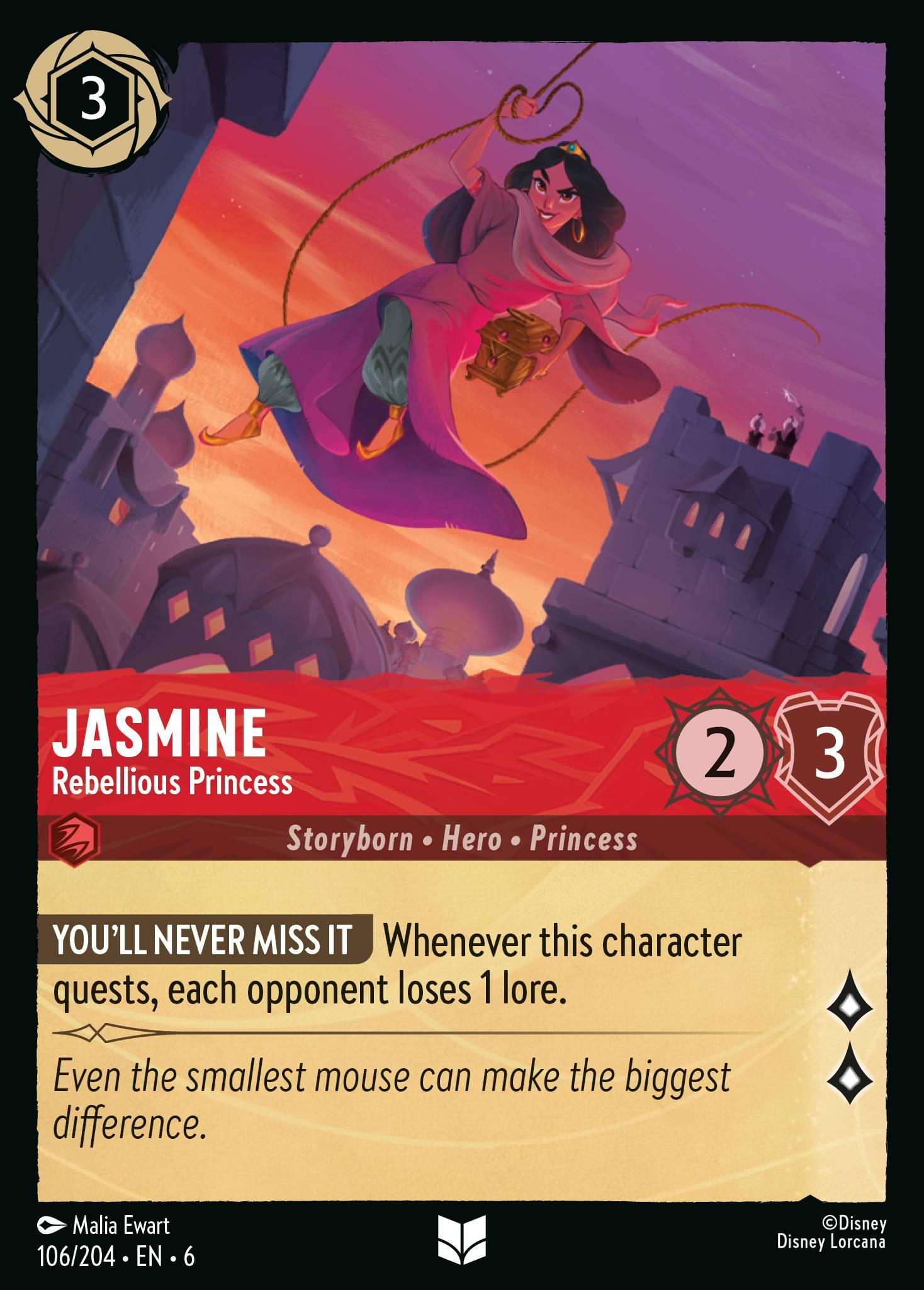 Jasmine, Rebellious Princess - FOIL — image 1