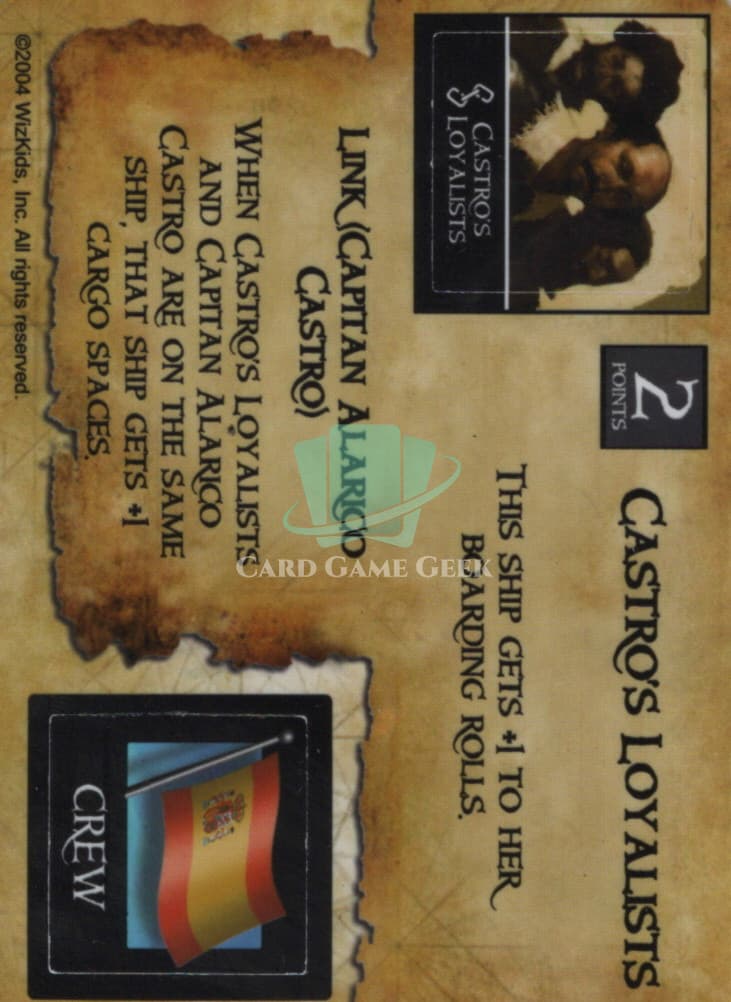 Castro's Loyalists/ Shipwright (Spanish) - GSC-007 — image 1