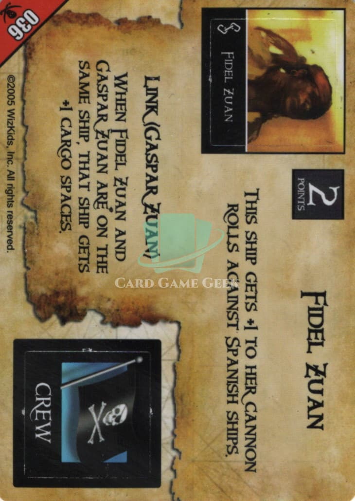 Fidel Zuan/ Musketeer (Pirate) - G36 — image 1