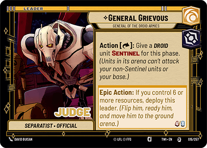 General Grievous, General of the Droid Armies - OP Judge — image 1