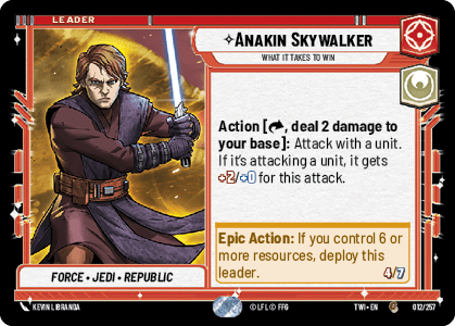 Anakin Skywalker, What it Takes to Win — image 1