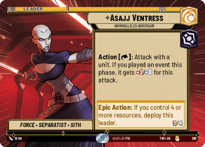 Asajj Ventress, Unparalleled Adversary - HYPERSPACE — image 1