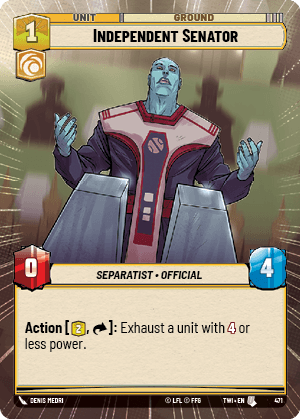 Independent Senator - HYPERSPACE — image 1