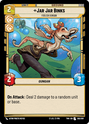 Jar Jar Binks, Foolish Gungan - FOIL — image 1