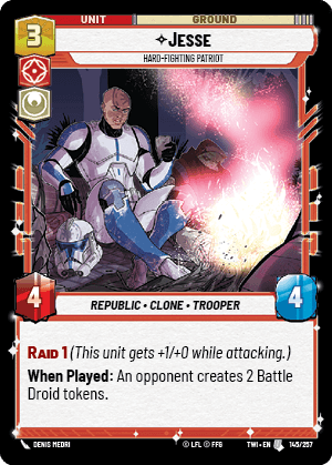 Jesse, Hard-Fighting Patriot - FOIL — image 1