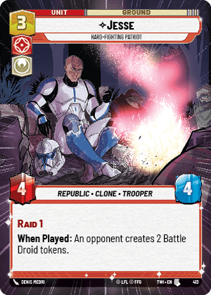 Jesse, Hard-Fighting Patriot - HYPERSPACE — image 1