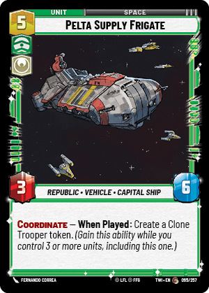 Pelta Supply Frigate - FOIL — image 1