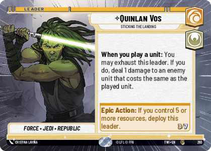 Quinlan Vos, Sticking the Landing - HYPERSPACE — image 1