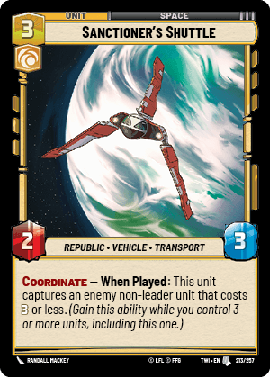 Sanctioner's Shuttle - FOIL — image 1