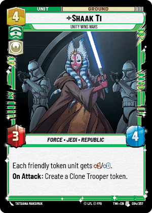 Shaak Ti, Unity Wins Wars - FOIL — image 1