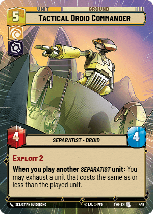 Tactical Droid Commander - HYPERSPACE FOIL — image 1