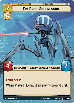 Tri-Droid Suppressor - HYPERSPACE FOIL — image 1