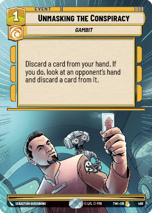 Unmasking the Conspiracy - HYPERSPACE FOIL — image 1