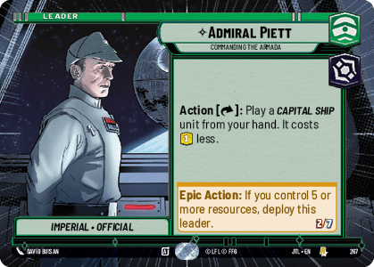 Admiral Piett, Commanding the Armada - HYPERSPACE — image 1