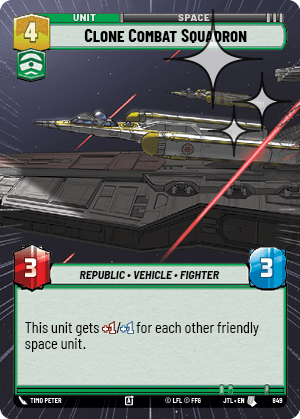 Clone Combat Squadron - HYPERSPACE FOIL — image 1
