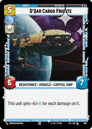 D'Qar Cargo Frigate - FOIL — image 1