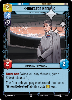 Director Krennic, On the Verge of Greatness - FOIL — image 1