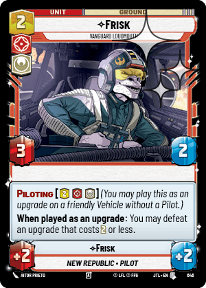 Frisk, Vanguard Loudmouth - FOIL — image 1