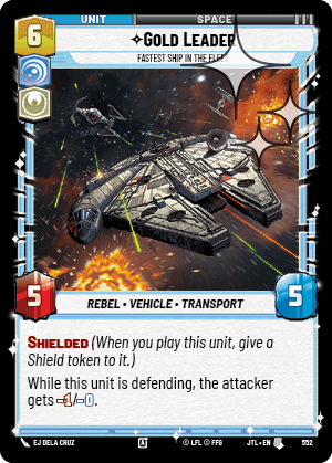 Gold Leader, Fastest Ship in the Fleet - FOIL — image 1