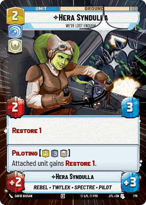 Hera Syndulla, We've Lost Enough - HYPERSPACE FOIL — image 1