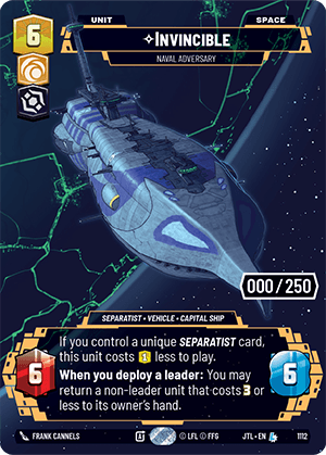 Invincible, Naval Adversary - PRESTIGE SERIALIZED — image 1