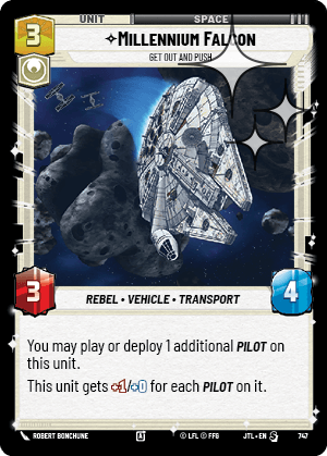 Millennium Falcon, Get Out And Push - FOIL — image 1