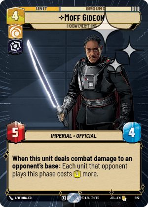 Moff Gideon, I Know Everything - HYPERSPACE FOIL — image 1