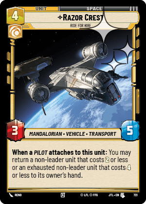 Razor Crest, Ride For Hire - FOIL — image 1