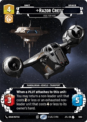 Razor Crest, Ride For Hire - PRESTIGE FOIL — image 1