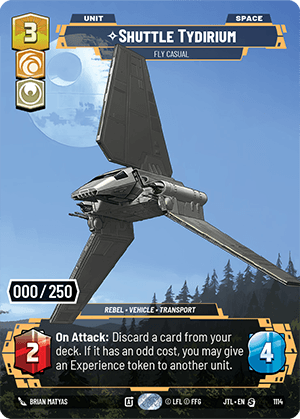Shuttle Tydirium, Fly Casual - PRESTIGE SERIALIZED — image 1