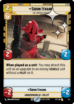 Sidon Ithano, The Crimson Corsair - FOIL — image 1
