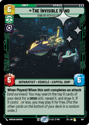 The Invisible Hand, Crawling With Vultures - FOIL — image 1