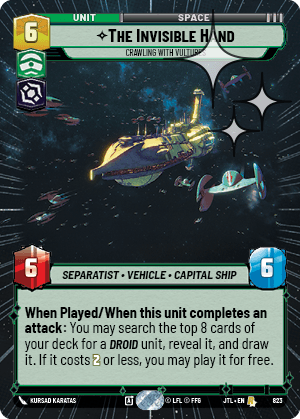 The Invisible Hand, Crawling With Vultures - HYPERSPACE FOIL — image 1
