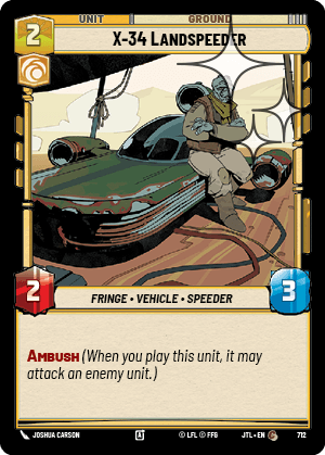 X-34 Landspeeder - FOIL — image 1
