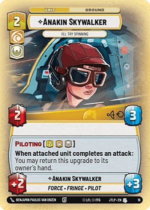 Anakin Skywalker, I'll Try Spinning - OP Promo - FOIL — image 1
