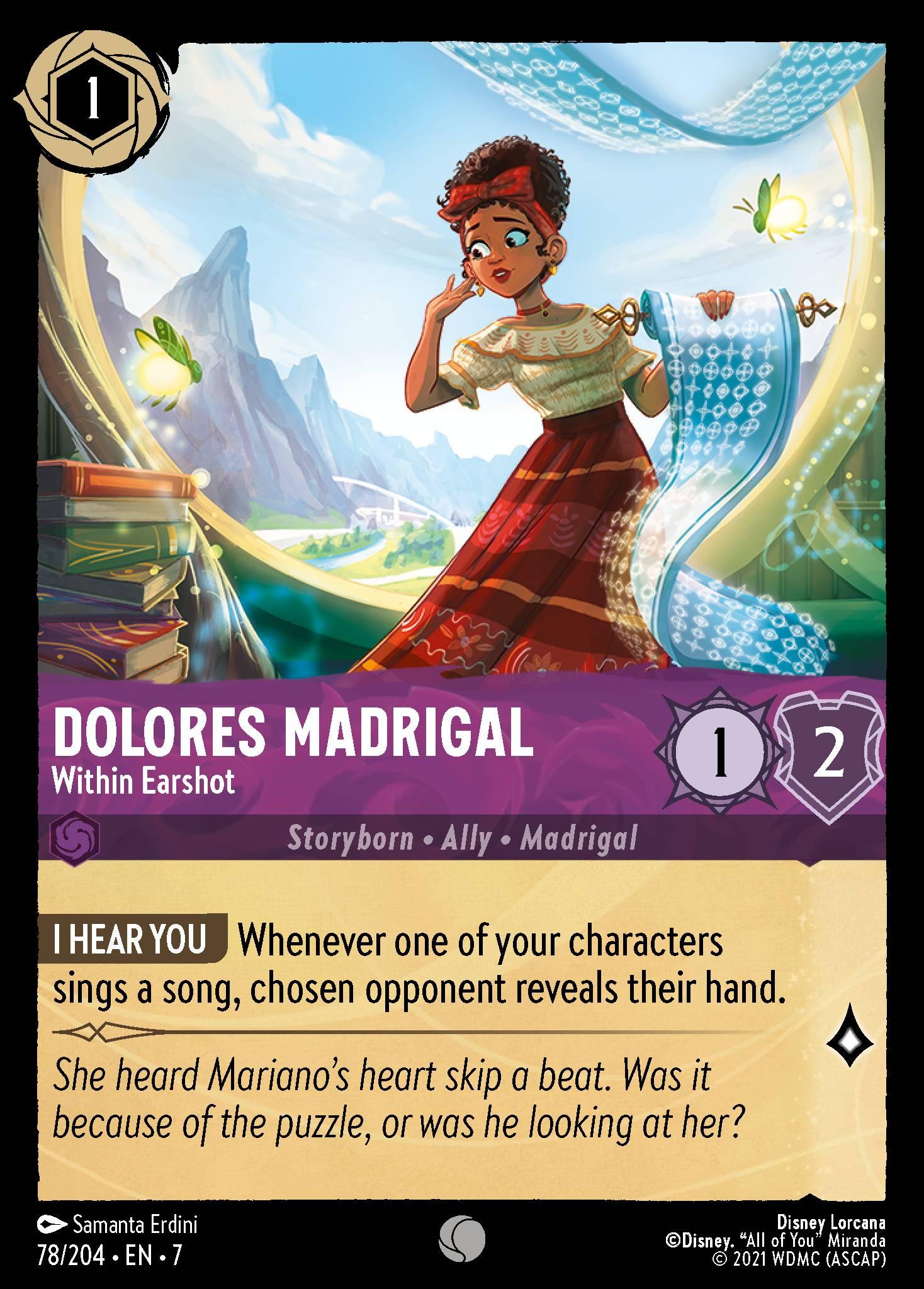 Dolores Madrigal, Within Earshot — image 1