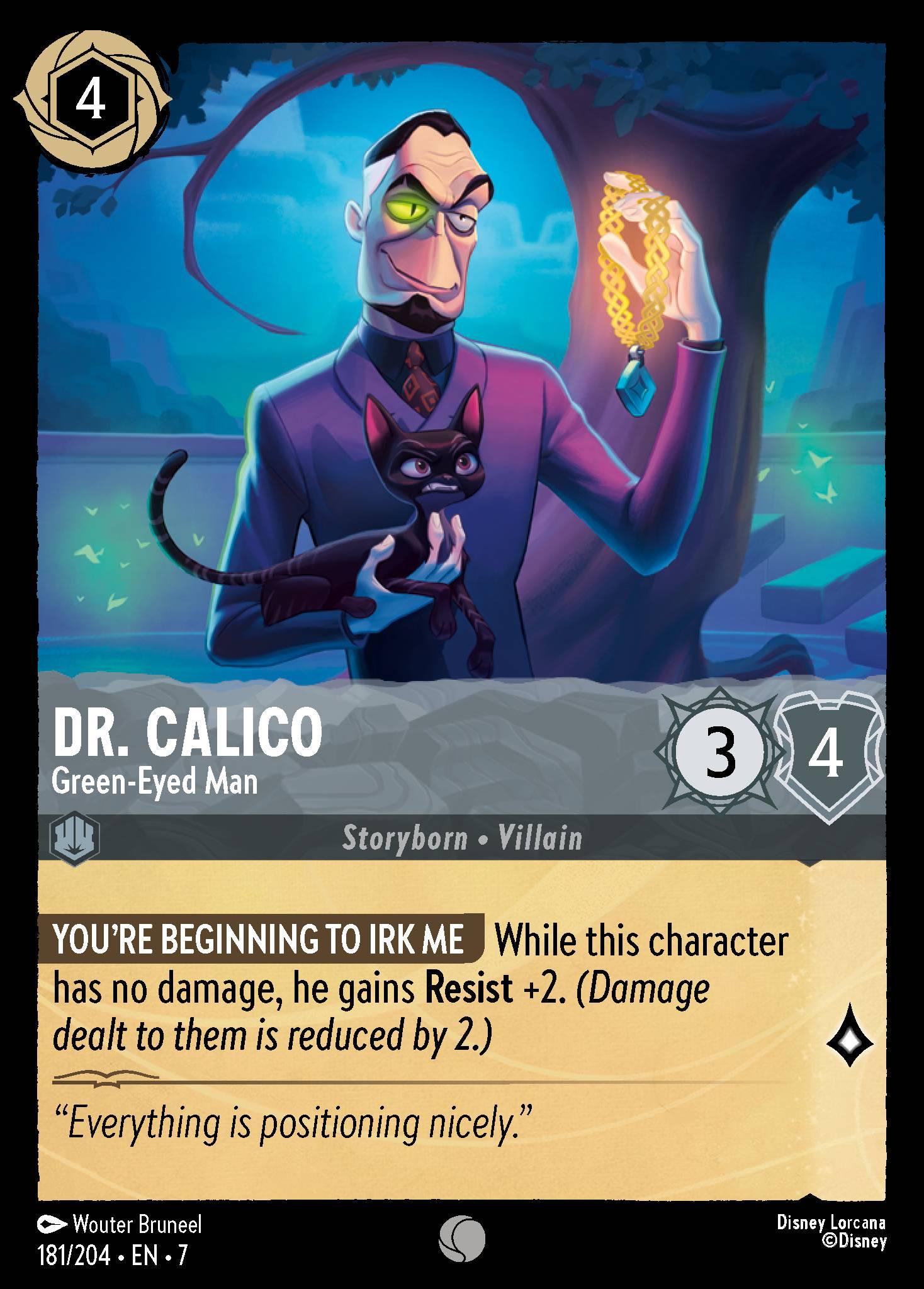 Dr. Calico, Green-Eyed Man - FOIL — image 1