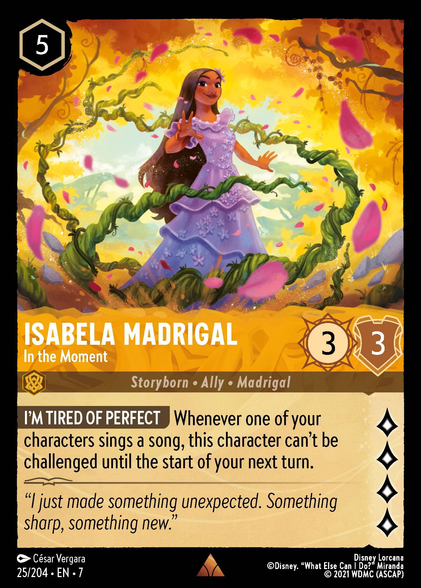 Isabela Madrigal, In the Moment — image 1