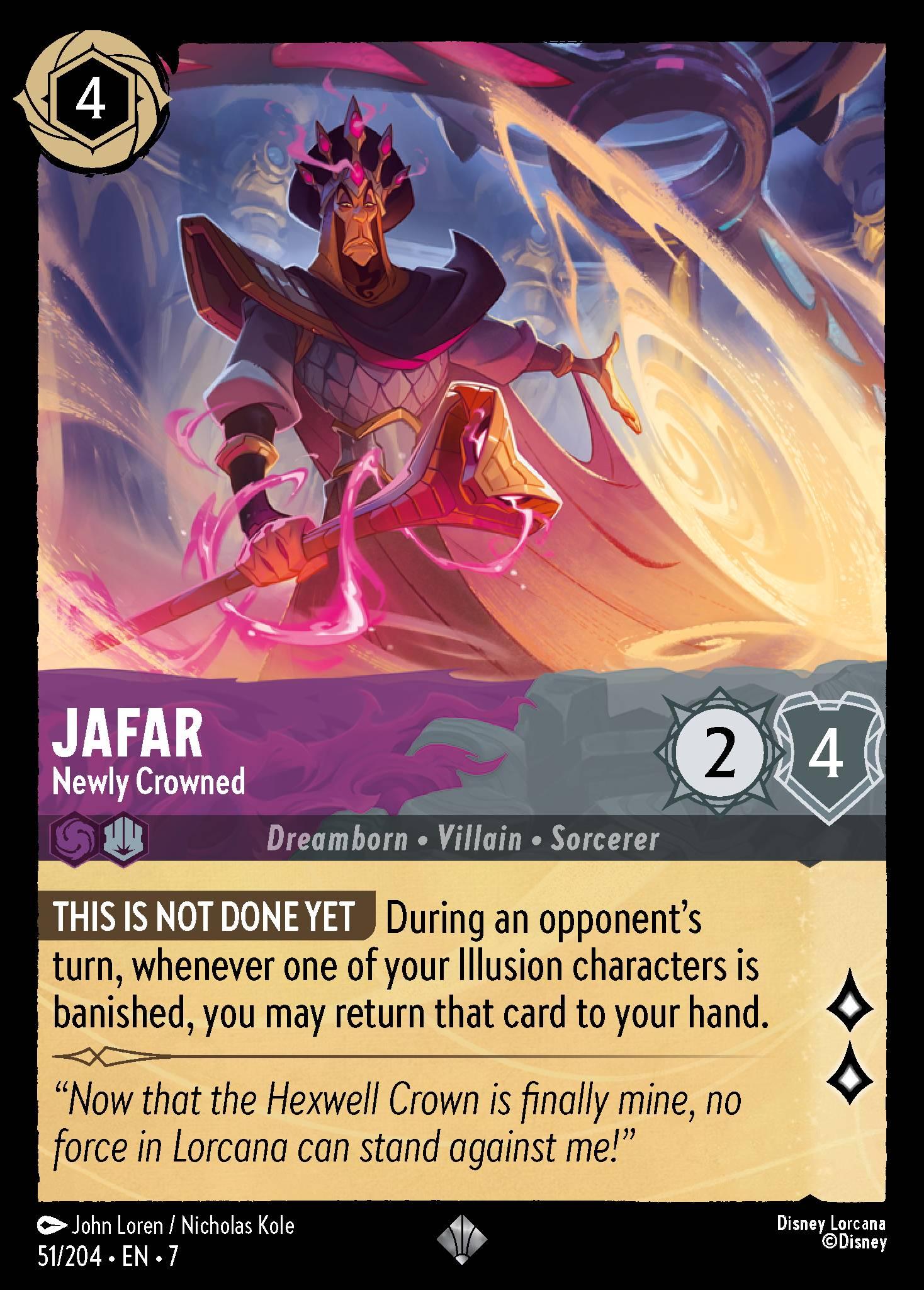 Jafar, Newly Crowned - FOIL — image 1