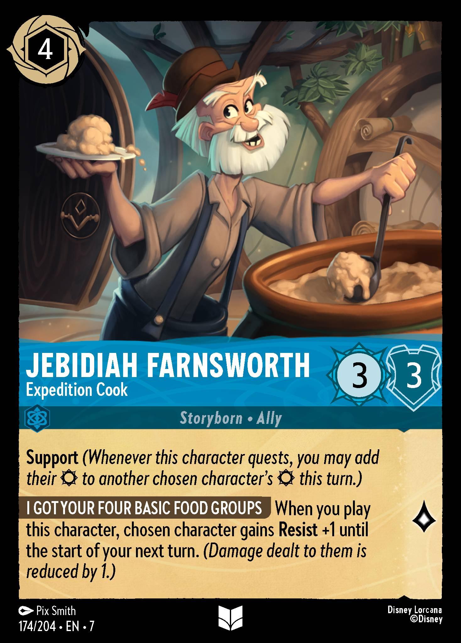 Jebidiah Farnsworth, Expedition Cook - FOIL — image 1