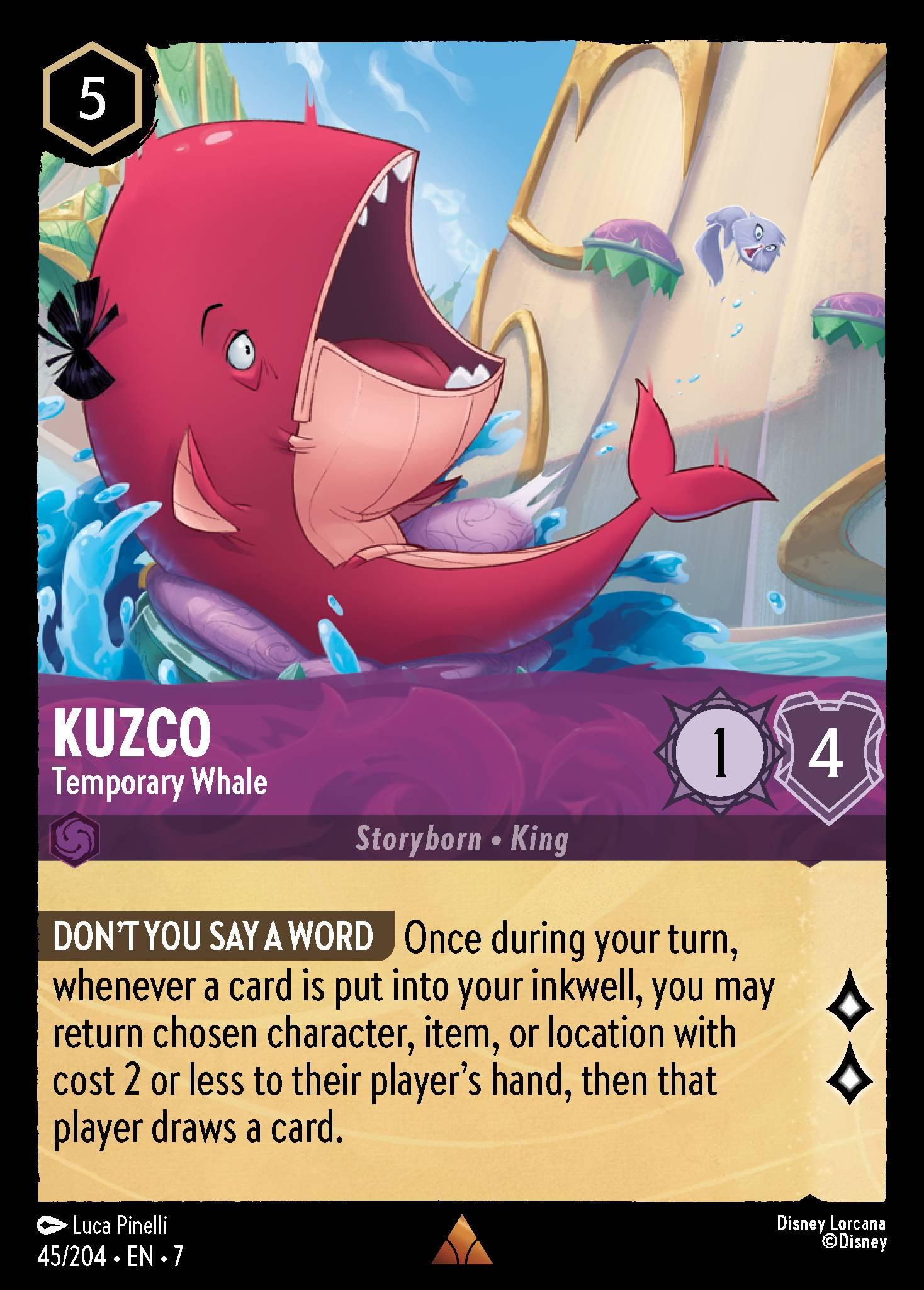 Kuzco, Temporary Whale — image 1