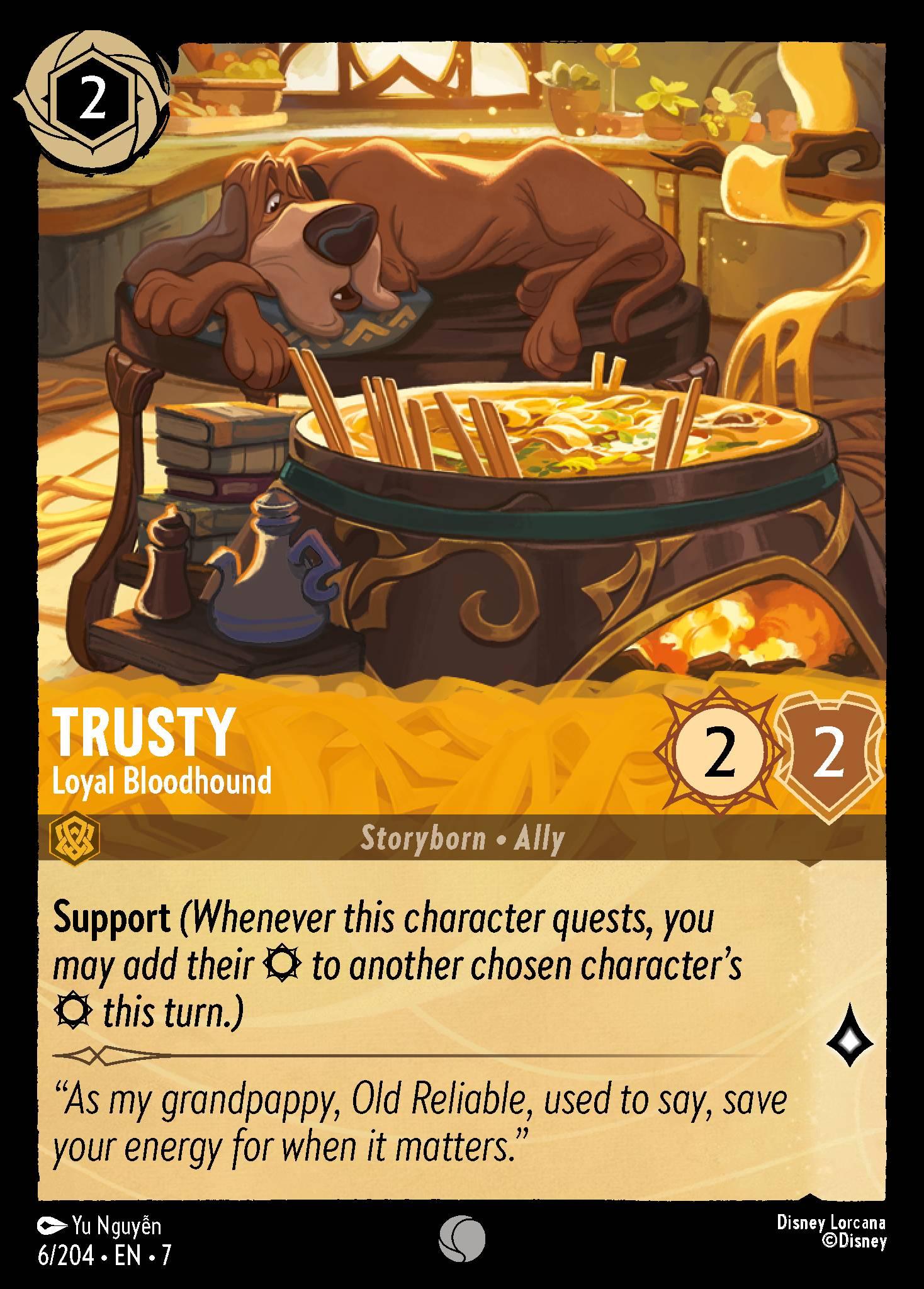 Trusty, Loyal Bloodhound - FOIL — image 1